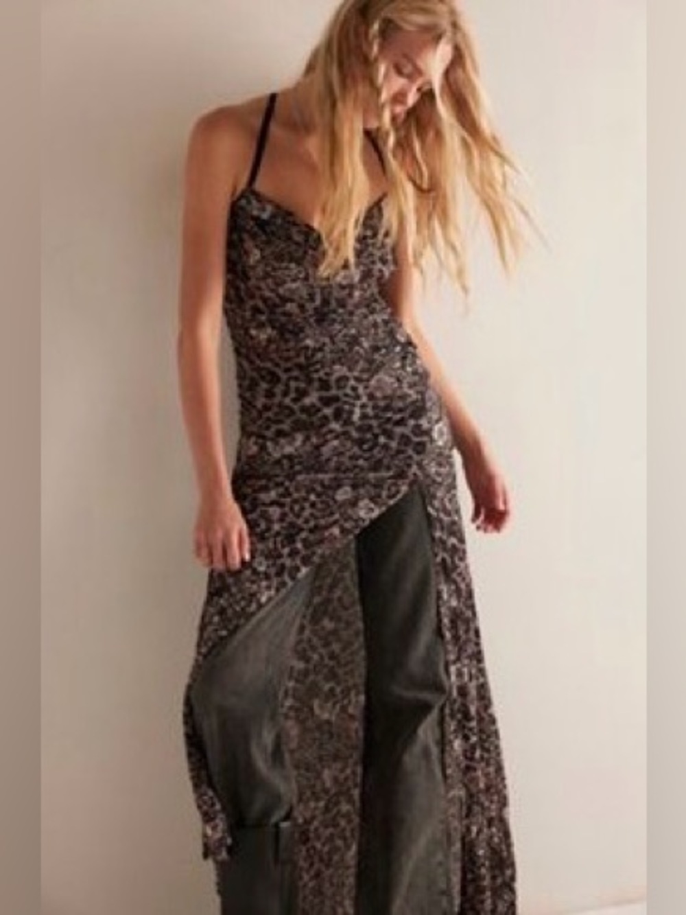 ✨NWT Free People Concrete Jungle Maxi Slip Dress Small✨